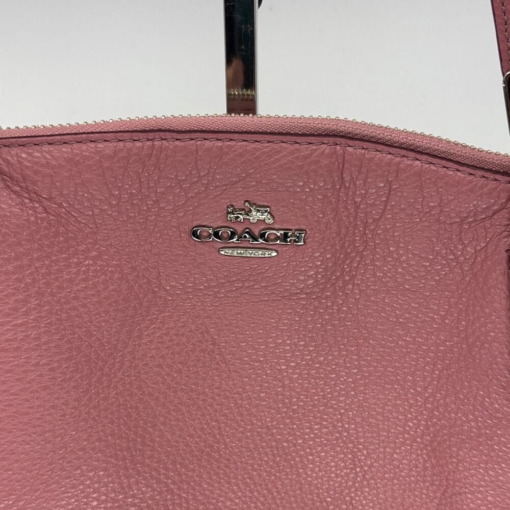 Coach Dusty Rose Leather Shoulder Bag - Picture 2 of 9